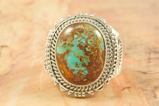 Genuine Pilot Mountain Turquoise Sterling Silver Ring